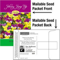 Johnny Jump Up Seeds / Mailable Seed Packet - Custom Printed Back